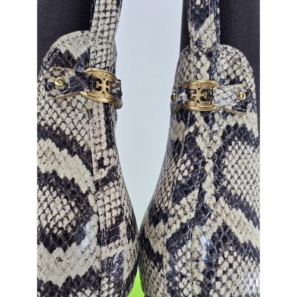 NIB Sam Edelman Women's Margo Ankle Boot - Color Roccia Python - Size 7M - Picture 9 of 13